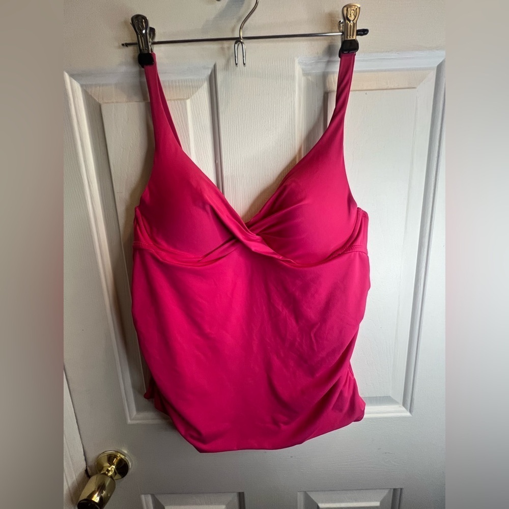 Pink Women's Swim Top - Picture 1 of 3